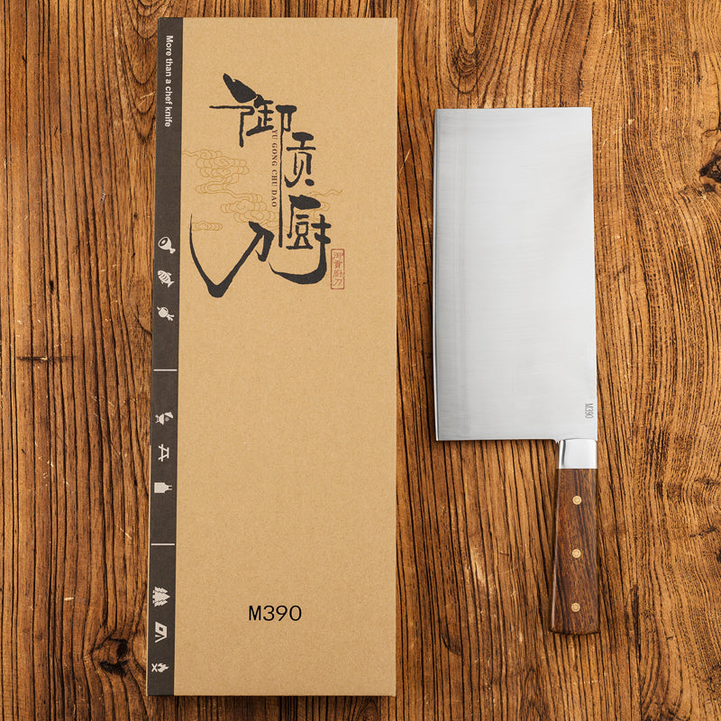 8-Inch Cleaver Knife, M390 Steel, Micarta, MV2104