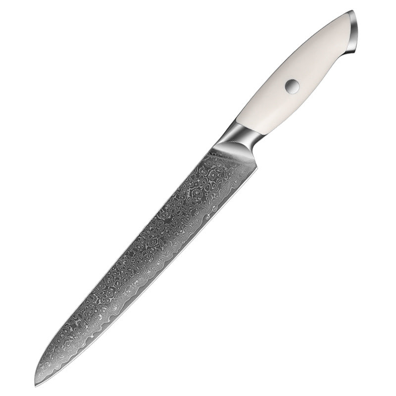 Creme White Series Knife Set, Damascus Steel, ABS, AH12701