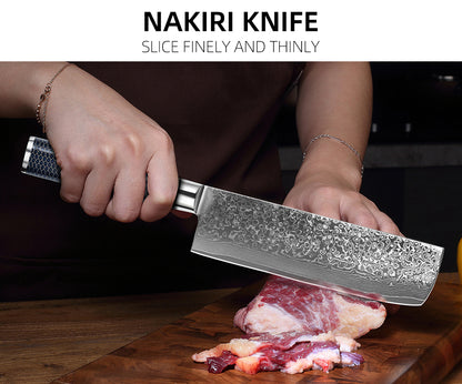Juego de cuchillos de cocina japoneses VG10 Damasco de 4 piezas