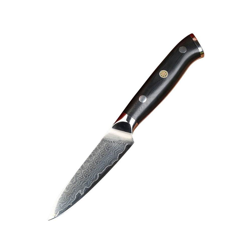 5 Inch Ceramic White Utility Knife Damascus Steel – SEIKO KNIVES