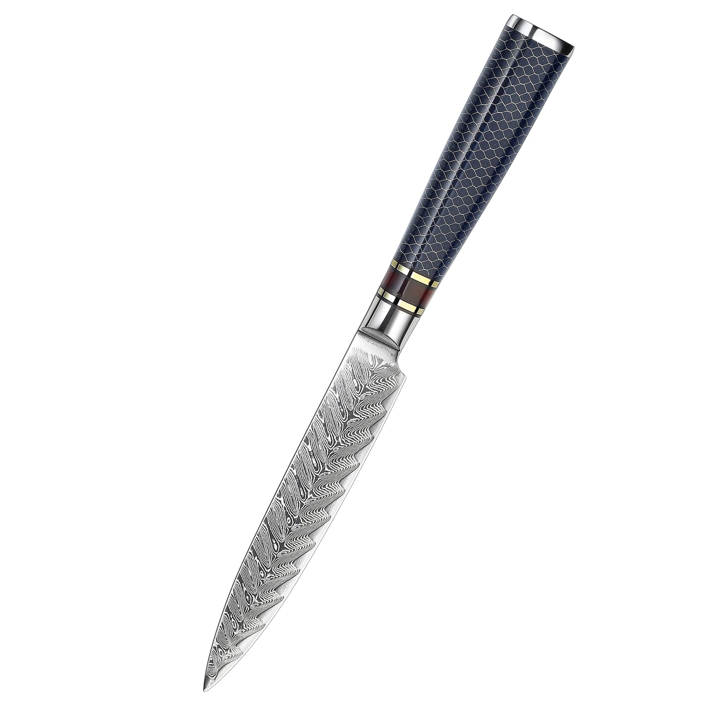 5-Inch Utility Knife, Damascus Steel, Resin, DU1105