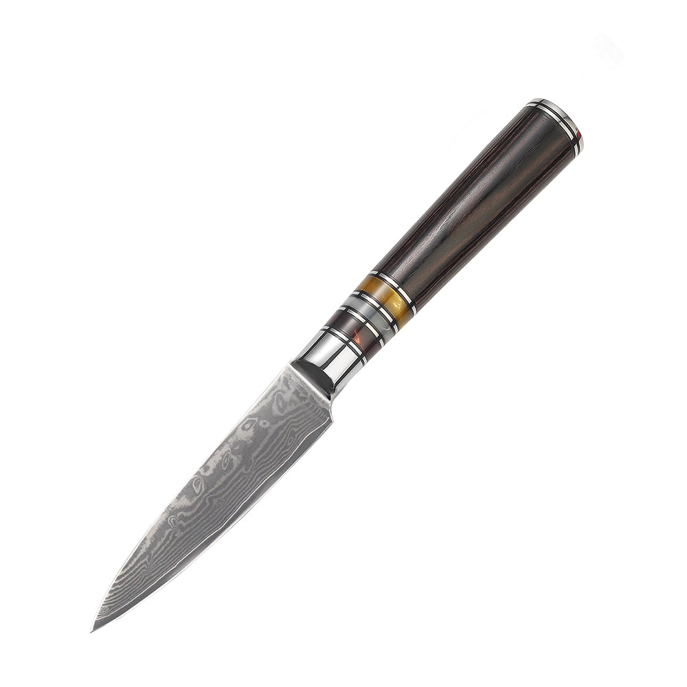 3.5-Inch Paring Knife, Damascus Steel, Pakkawood, DP1103