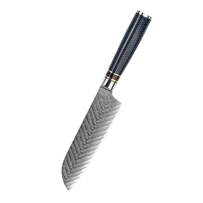 7.3-Inch Santoku Knife, Damascus Steel, Resin, DS1105