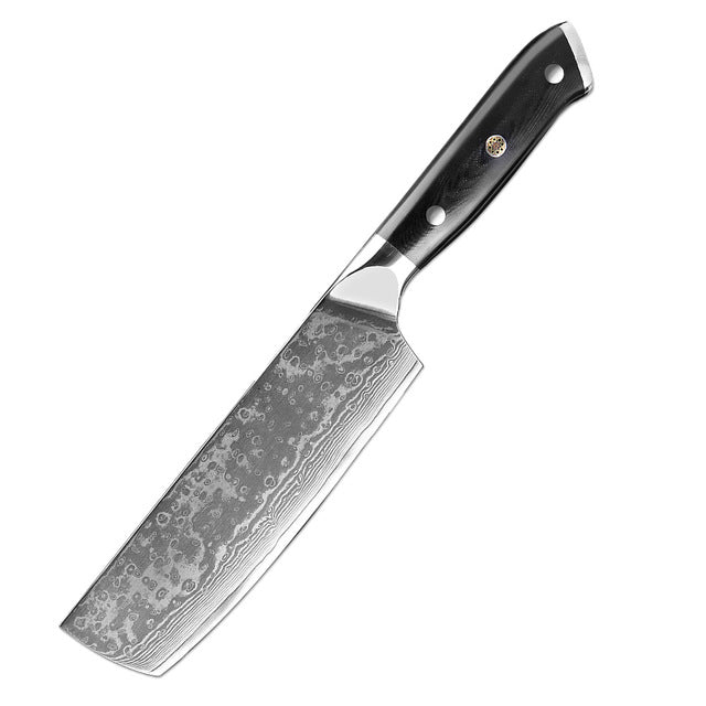 Classic 7-Pieces Knife Set, Damascus Steel, G10, KS1171