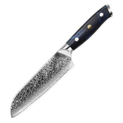 5-Pieces Knife Set, Damascus Steel, G10, KS1153