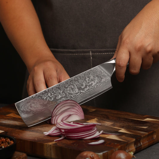 GRANDSHARP 8.5 Pulgadas Damasco Chef Cuchillo Japonés Damasco