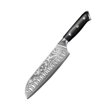 Juego de cuchillos de cocina para chef de 9 piezas VG10 Damasco