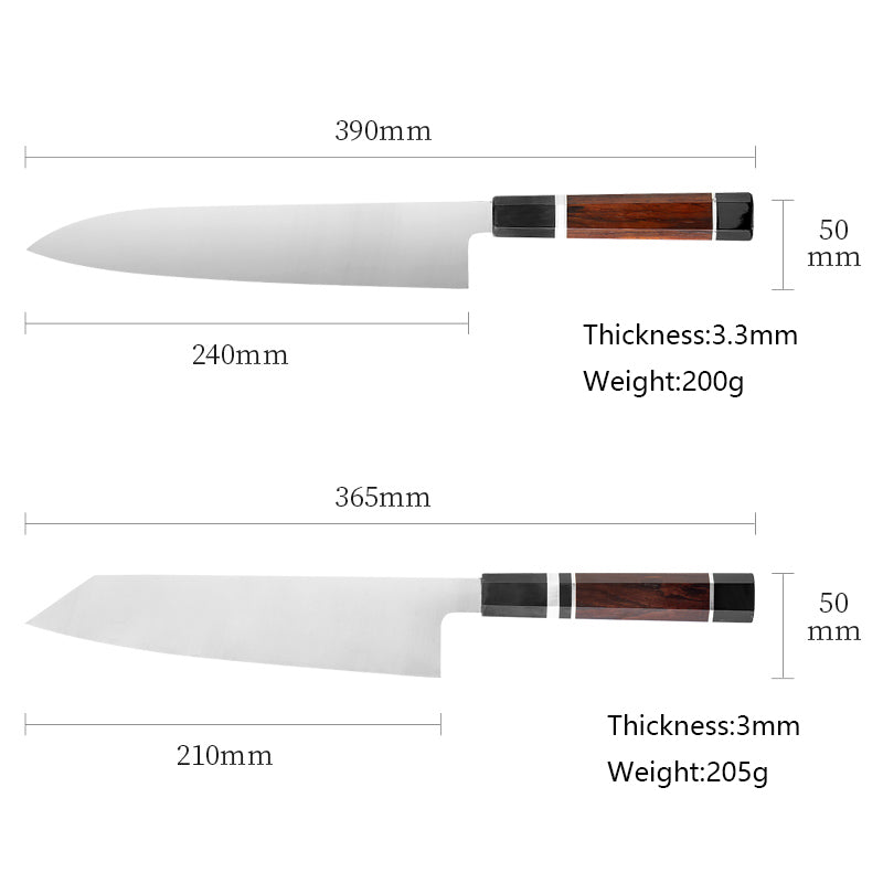 Wabi-Sabi Series Chef Knife, VG-10 Steel, Sandalwood