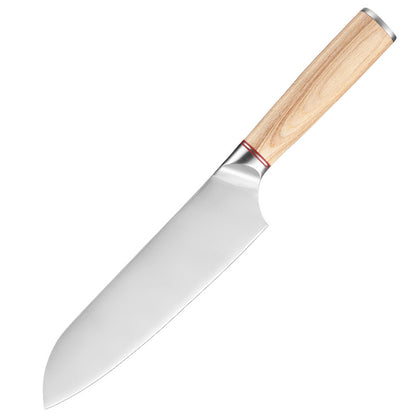 Blonde Series 7-Inch Santoku Knife, German 1.4116 Steel, Wood, BS2101