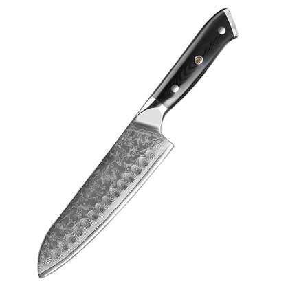 Classic 7-Pieces Knife Set, Damascus Steel, G10, KS1171