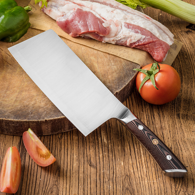 7 Kitchen Knife Cleaver Chinese Chef Knife Vegetable Meat Chopping Knife  Tool